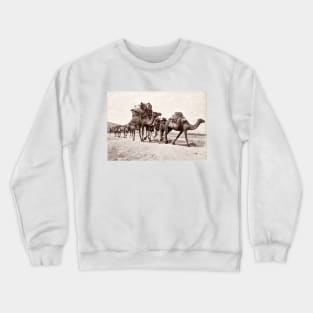 Camel Caravan, Biskra, Algeria 1880 Crewneck Sweatshirt